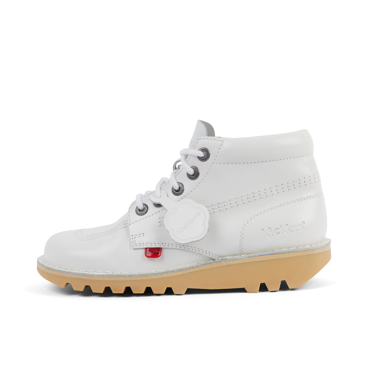 Kick Hi Lthr Au Wht White | Kickers