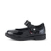 Left side view of Infant Girls Lachly Butterfly Mj Patent Leather Black