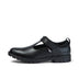 Left side view of Junior Girls Lachly T-Bar Leather Black