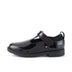 Left side view of Infant Girls Lachly T Bar Patent Leather Black