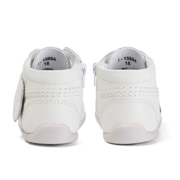 Back view of Baby Kick Hi Leather White