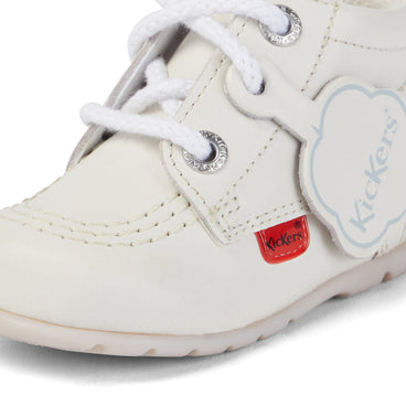 Detail view (close-up) of Baby Kick Hi Leather White