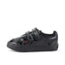 Left side view of Infant Girls Tovni Twin Vel Patent Leather Black