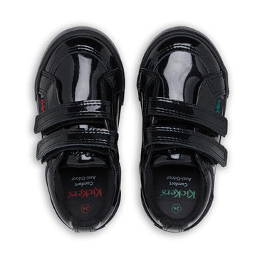 Detail view (Top view mapped) of Infant Girls Tovni Twin Vel Patent Leather Black