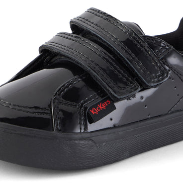 Detail view (close-up) of Infant Girls Tovni Twin Vel Patent Leather Black