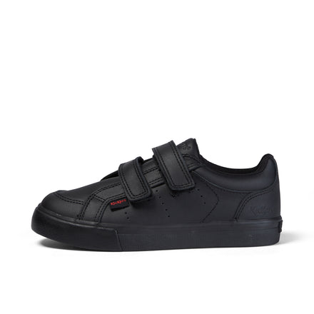 Left side view of Junior Unisex Tovni Twin Leather Black