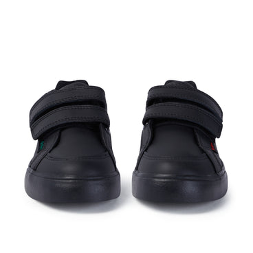 Front view of Junior Unisex Tovni Twin Leather Black
