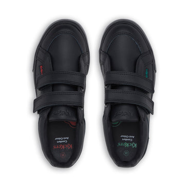 Detail view (Top view mapped) of Junior Unisex Tovni Twin Leather Black