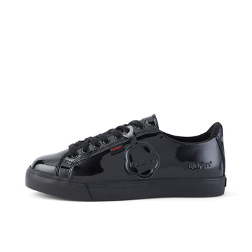 Left side view of Adult Womens Tovni Lacer Patent Leather Black