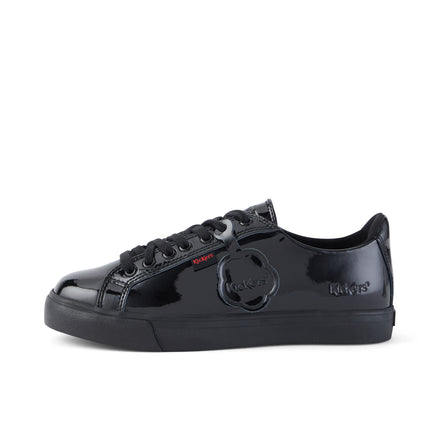 Left side view of Adult Womens Tovni Lacer Patent Leather Black