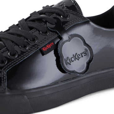 Detail view (close-up) of Adult Womens Tovni Lacer Patent Leather Black