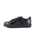 Left side view of Junior Girls Tovni Lacer Patent Leather Black
