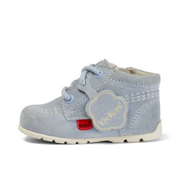 Left side view of Baby Kick Hi Blue