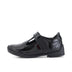 Left side view of Infant Girls Bridie Brogue T-Vel Patent Leather Black