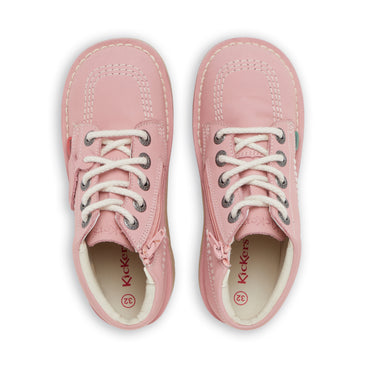 Detail view (Top view mapped) of Junior Unisex Kick Hi Zip Nubuck Light pink