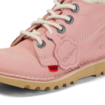 Detail view (close-up) of Junior Unisex Kick Hi Zip Nubuck Light pink