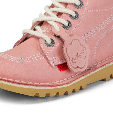 Detail view (close-up) of Infant Unisex Kick Hi Zip Nubuck Light pink