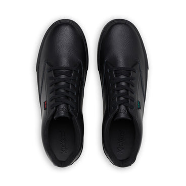 Detail view (Top view mapped) of Adult Unisex Tovni Tumbled Leather Black