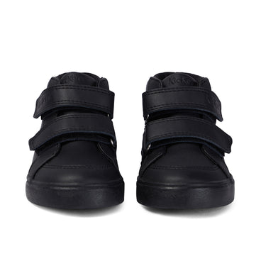 Front view of Infant Unisex Tovni Hi Leather Black