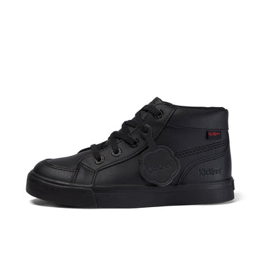 Left side view of Junior Unisex Tovni Hi Leather Black