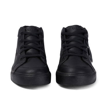 Front view of Junior Unisex Tovni Hi Leather Black