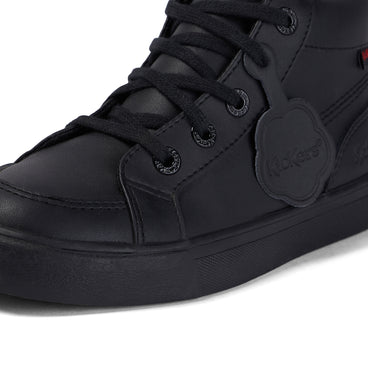 Detail view (close-up) of Junior Unisex Tovni Hi Leather Black