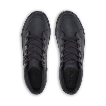 Detail view (Top view mapped) of Youth Unisex Tovni Hi Leather Black