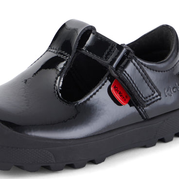 Detail view (close-up) of Infant Girls Plunk Mj Patent Leather Black