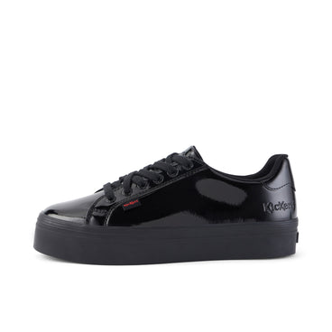Left side view of Adult Womens Tovni Stack Patent Leather Black