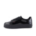 Left side view of Adult Womens Tovni Stack Patent Leather Black