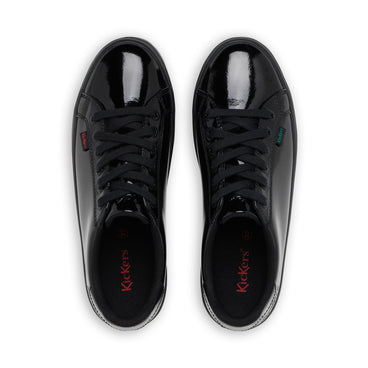 Detail view (Top view mapped) of Adult Womens Tovni Stack Patent Leather Black