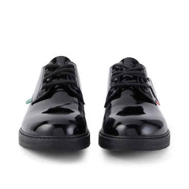 Front view of Adult Womens Finley Lo Patent Leather Black