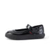 Left side view of Infant Girls Tovni Brogue MJ Patent Leather Black