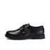 Left side view of Adult Mens Finley Lo Leather Black