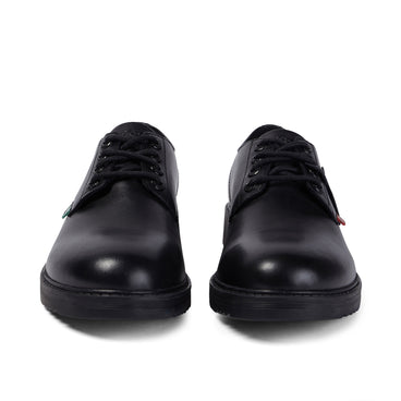 Front view of Adult Mens Finley Lo Leather Black