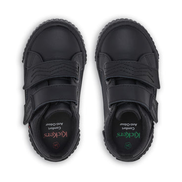 Detail view (Top view mapped) of Infant Boys Tovni Twin Flex Leather Black