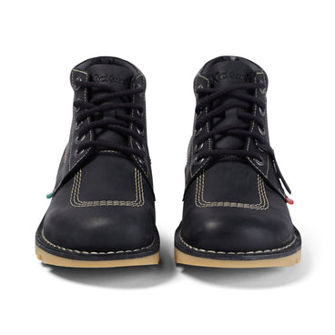 Front view of Adult Unisex Kick Hi Black/White