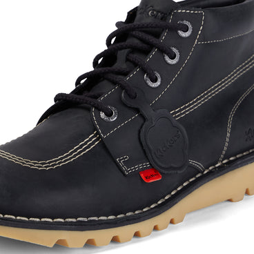 Detail view (close-up) of Adult Unisex Kick Hi Black/White