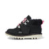Left side view of Infant Girls Kick Hi Winter Nubuck Black