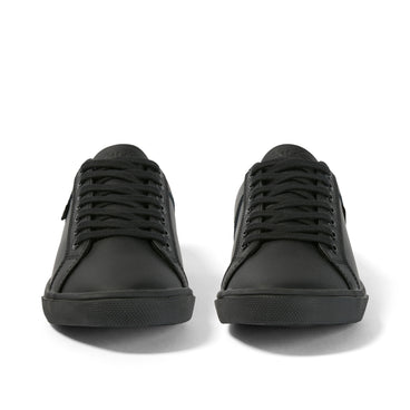 Front view of Youth Unisex Kody Lo Leather Black