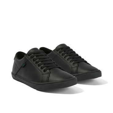 Front ¾ right of Youth Unisex Kody Lo Leather Black