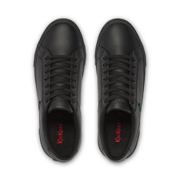 Detail view (Top view mapped) of Youth Unisex Kody Lo Leather Black