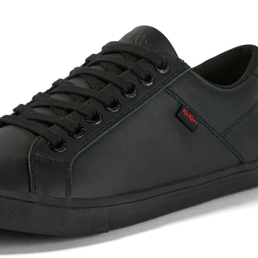 Detail view (close-up) of Youth Unisex Kody Lo Leather Black