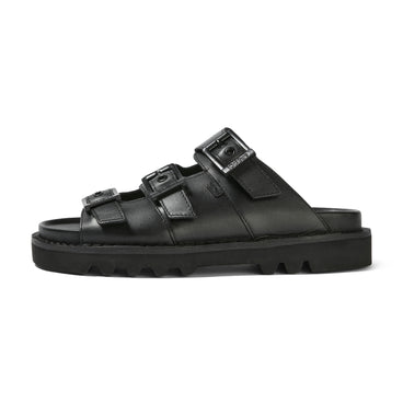 Left side view of Adult Women's Knox Lo Slide Black