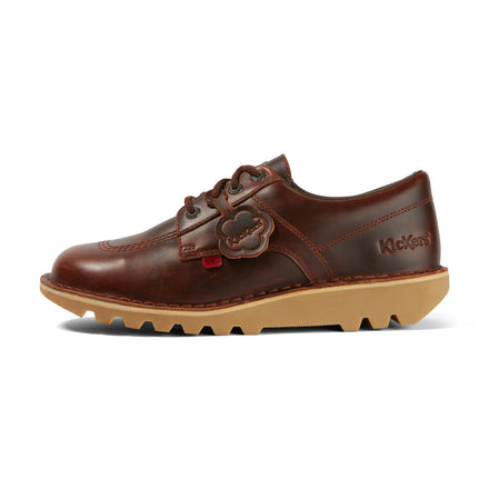 Left side view of Adult Unisex Kick Lo Dark Brown