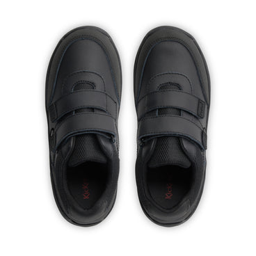 Detail view (Top view mapped) of Junior Boys Stomper Mid Leather Black