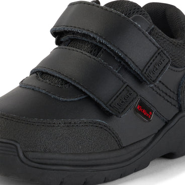 Detail view (close-up) of Infant Boys Stomper Mid Leather Black