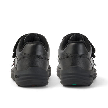 Back view of Infant Boys Reasan Twin Vel Leather Black