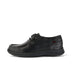 Left side view of Youth Mens Reasan Moc Leather Black