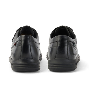 Back view of Adult Mens Reasan Moc Leather Black